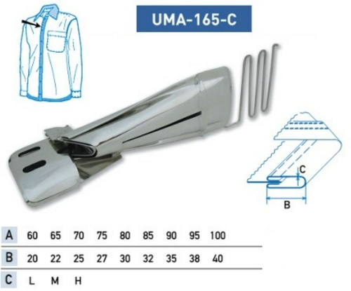Приспособление UMA-165-C 60-20 мм H фото